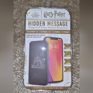 Warner Bros. Harry Potter Hidden Message Screen Protector - Black and Gray